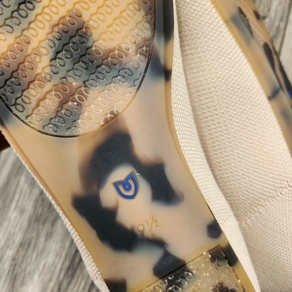 Rothy's The Flat Ecru Slip On Ballet Shoe Women’s 9.5 Neutral Beige - Picture 9 of 12